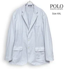 M2672/ POLO RALPH LAUREN ポロ ラルフローレン シアサッカー レーラード ジャケット XXL