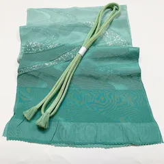 ［7388］帯締め 帯揚げ セット 流水文様 ぼかし 正絹 着物 帯絞め