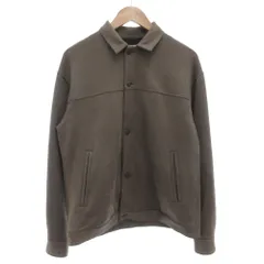 ナノユニバース nano universe LB.04 フェイクスエードブルゾン ジャケット ストレッチ L 茶 ブラウン /GV ■GY60