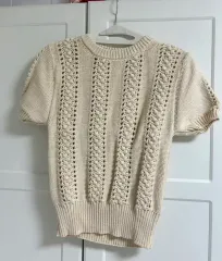 ザラ アイボリー ニット 半袖