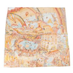 美品 エルメス HERMESカレ140 大判 ショール 宇宙誌. - メルカリ