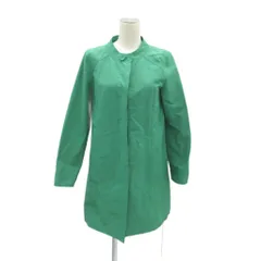 レステラ LESTERA ノーカラージャケット 上着 ロング丈 40 緑 グリーン /HO6 ■ECD001