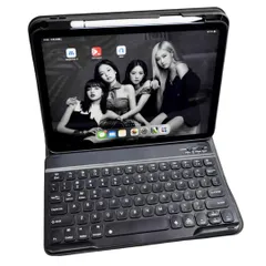 【特価商品】収納 Pencil 分離式 入力しやすい 丸いキー マグネット カラー 薄型 縦置き 用の 軽量 (A16)/10世代 第11 人気 iPad お洒落 対応 キーボード付きケース 可愛い AnMengXinLing