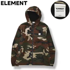 【定番】 エレメント ELEMENT ウィンド ジャケット ジップ パーカー ジャンパー 裏起毛 M 迷彩柄 ストリート スケートボード スポーツ カジュアル ウェア シティールック メンズのサムネイル