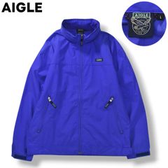 에이글 AIGLE 마운틴 파커 나일론 재킷 지퍼 업 점퍼 윈드 브레이커 L 블루 아웃도어 웨어 타운 유스 레저 액티비티 맨즈