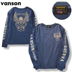 平成00s VANSON 刺繍モーターサイクルデザイン 長袖ロンT XL - メルカリ