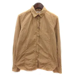 マカフィー MACPHEE トゥモローランド シャツ ダメージ加工 長袖 38 ベージュ /MS