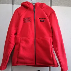 HUMMER 95 フリース フーディー ジップアップ レッド