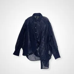 ANREALAGE アンリアレイジ / ドットオーガンジーボールシャツ 参考定価：48,000+tax SIZE:46のサムネイル