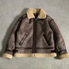 定価1.9万 ALPHA B-3 FAKEMOUTON JACKET フェイクムートンボマージャケット アルファ
