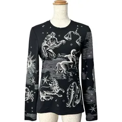 エルメス HERMES 総柄プリントストレッチトップス 3H4621DH ブラック ナイロン レディース 長袖シャツのサムネイル