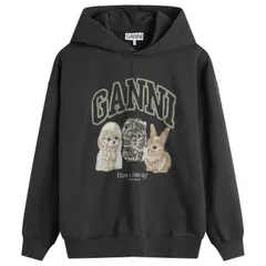 ガニー レディース アウター パーカー・スウェット GANNIsoli Oversize Animals Crop Hoodie Phantom アニマルのサムネイル