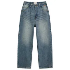 ダイム メンズ ボトムス カジュアルパンツ デニム Dime Classic Baggy Denim Pantsandblasted Indigo インディゴのサムネイル
