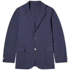 ビームス プラス メンズ アウター ジャケット・ブルゾン ブレザー Beams Plus 3 Button COOLMAXR Seersucker Blazer Navy ネイビーのサムネイル