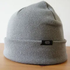 AZUL by Moussy　男女兼用　ニット帽　ニットキャップ　サイズ５６cm〜５９cm　グレイ　キャップ　帽子　[[3.3.]]