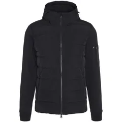 バブアー メンズ アウター パーカー・スウェット キルティング スウェット シャツ Barbour International Stanley Hooded Quilted Sweatshirt Blのサムネイル