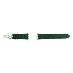 【名東】エルメス シンプルトゥール キリム グリーン 緑 シルバー金具 アップルウォッチベルト 46mm 時計 アクセサリー