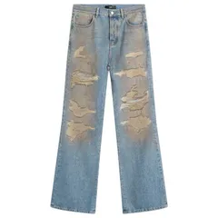 アミリ メンズ ボトムス デニムパンツ ブーツ ジーンズ AMIRI Repaired Boot Cut Jeans Medium Tinted Indigo インディゴ