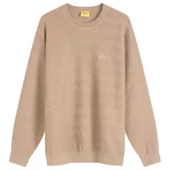 ダイム メンズ アウター ニット・セーター Dime Wave Cable Knit Jumper Tan タンのサムネイル