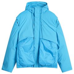 リプレゼント メンズ アウター ジャケット・ブルゾン Represent Layered Hooded Puffer Electric Blue ブルー