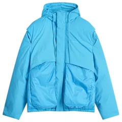 リプレゼント メンズ アウター ジャケット・ブルゾン Represent Layered Hooded Puffer Electric Blue ブルーのサムネイル