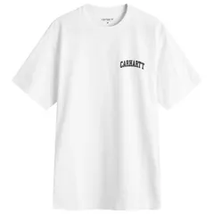 カーハート メンズ トップス Tシャツ Carhartt WIP University ScriptShirt White Black ホワイト