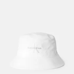 カルバンクライン レディース アクセサリー 帽子 CALVIN KLEIN JEANS CKJ Mono Bucket Ld53 Bright White ホワイト