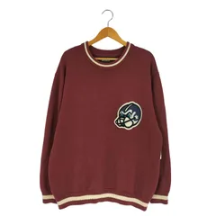 アヴィレックス AVIREX LETTERED CHENILLE PATCH CREW NECK SWEATER/レタード シェニール パッチ クルーネック セーター メンズ import：XL のサムネイル