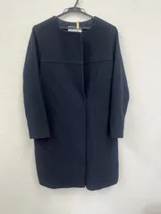 【USED】Stola.（ストラ）ロングコート　ウール　Lサイズ　ネイビー　紺のサムネイル