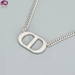 DIOR ディオール N1026HOMST CD Icon チェーンリンク ネックレス 首周り約53~55.5㎝ スターリングシルバー SV925 男女兼用