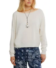 フリーピープル レディース アウター ニット・セーター 長袖 Free People Womens PullOn LongSleeve Sweater White Combo ホワイト