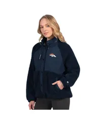 スターター レディース アウター ジャケット・ブルゾン Starter Womens Navy Denver Broncos On the Ball Sherpa Jacket Navy ネイビーのサムネイル