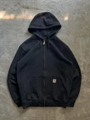 Carhartt カーハート フルジップ スウェットパーカー 黒 M ルーズフィット