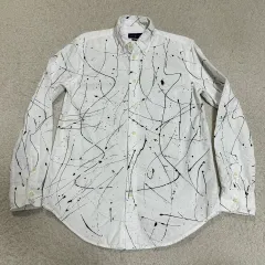 ポロ ラルフローレン 白 ペインティング シャツ レディース 4