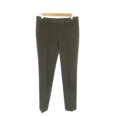 セオリーリュクス theory luxe パンツ スラックス テーパード 40 カーキ ブラウン /AH12 ■ECD001