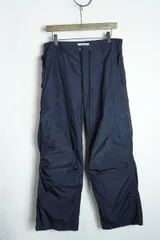 名作 AURALEE オーラリー A20SP02NL LIGHT NYLON FATIGUE PANTS ナイロン ファティーグ カーゴ パンツ 3紺 正規本物179Q♪のサムネイル