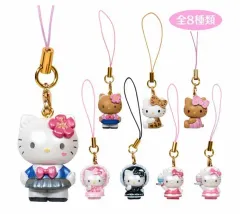 サンリオ ラブリー フリル シリーズ マスコット ストラップ 8種 キティ ストラップ キーホルダー