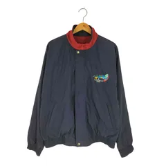 ユーズドフルギ USED古着 企業ロゴ リバーシブル スタンドカラー ナイロンジャケット メンズ import：L 