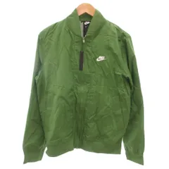 ナイキ NIKE タグ付き ジャンパー ブルゾン ジャケット ロゴ刺繍 M 緑 グリーン アパレル /KR ■ECA001