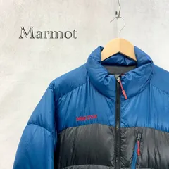 MARMOT ダウン ジャケット MJD-F1013 アウター L ブラック × ブルー  メンズ ファッション _201023