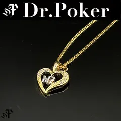 【美品】NINA RICCI ハート ラインストーン ロゴ ネックレス