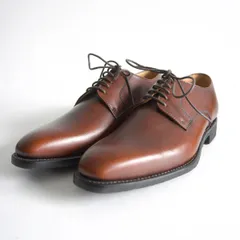 【未使用品】REGAL worth collection【プレーントゥ レザーシューズ】25cm リーガル ブラウン 革靴 26030811