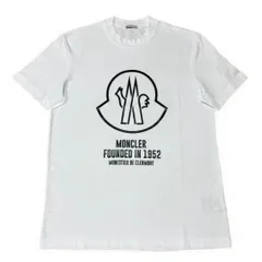 モンクレール　黒ワッペン　シリコン　ホワイト　L Tシャツ　5S294