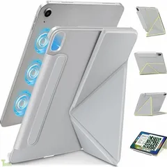 iPad Air 11インチ ケース(M4/M3/M2 第8/7/6世代 2026/2025/2024) 磁気吸着式 ipad air 第5/4世代(10.9インチ 2022/2020) ケース 軽量超薄型 縦置き横置き対応 折りたたみ式 角 10.9/11)