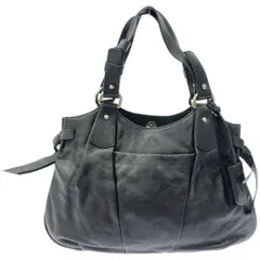 フルラ　レザー　ブラック　ハンドバッグ　Y-59