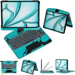 iPad用キーボード付きケース iPad Air 11インチ M4/M3/M2 (2026/2025/2024)、Air第5世代、第4世代 対応 JIS日本語配列キーボードケース Bluetooth5.3 Type-C充電式 通学・在宅学習・長時間作業にも快適