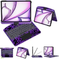 iPad用キーボード付きケース iPad Air 11インチ M4/M3/M2 (2026/2025/2024)、Air第5世代、第4世代 対応 JIS日本語配列キーボードケース Bluetooth5.3 Type-C充電式 通学・在宅学習・長時間作業にも快適