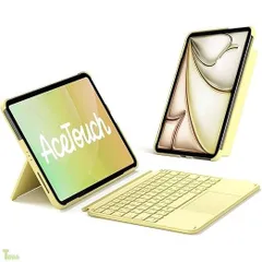 イエロー Inateck iPad A16 第11世代/第10世代用 軽量JIS日本語配列キーボードケース iPad Air 11インチ M4 2026/M3 2025/M2 2024 Air第5/4世代10.9インチ Pro11インチ第4/3/2/1世代対応
