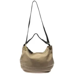 フルラ　レザー　ベージュ　ストラップ付き　2WAY ハンドバッグ　Y-110