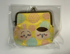 ちいかわ うさぎ くりまんじゅう DA DA! 麻刺繍 ミニ ガマ口ポーチ